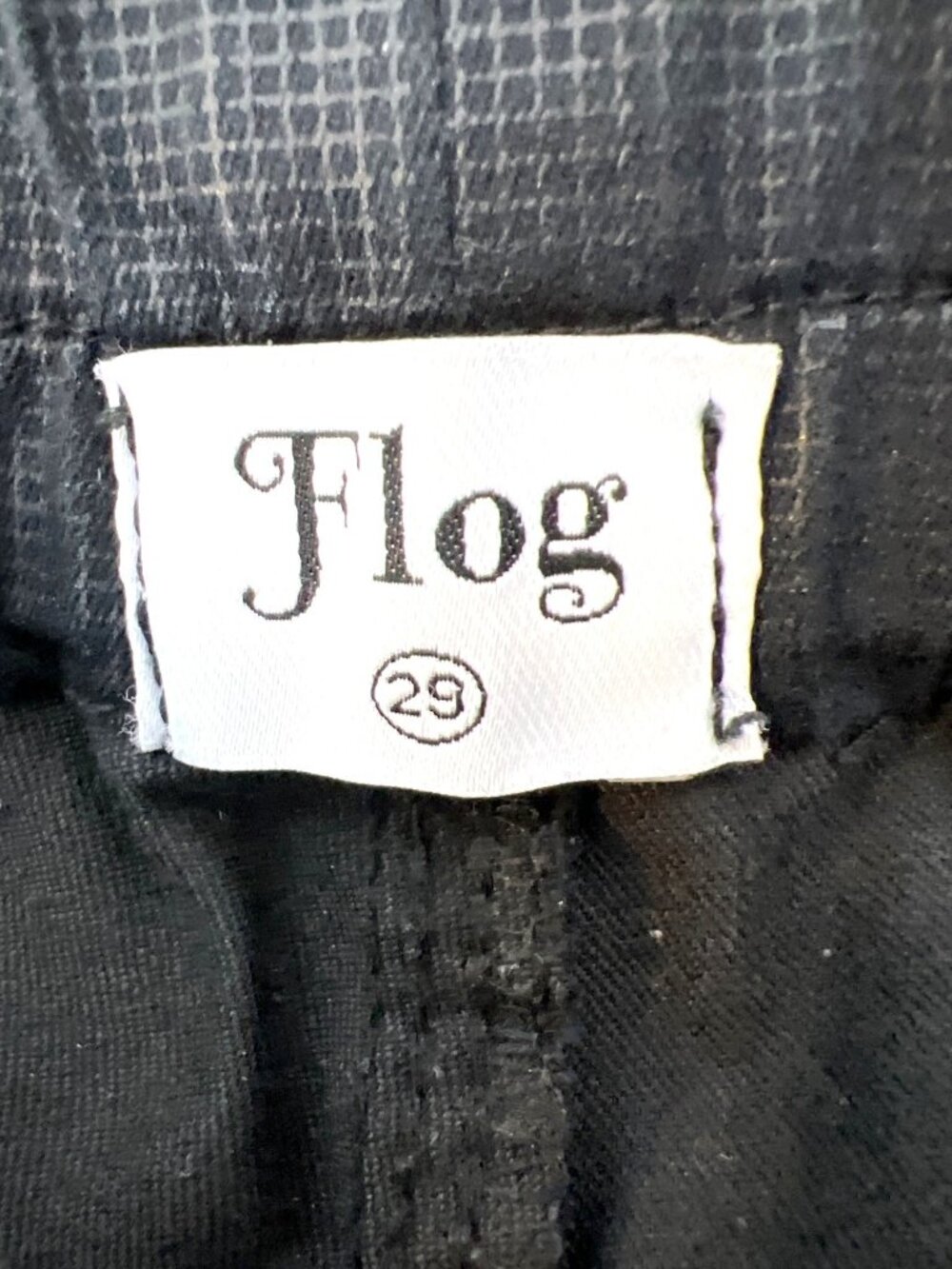 Flog tapered drawstring pants Black with gray tiny check size 29 (S/M) Capsule - Picture 2 of 9